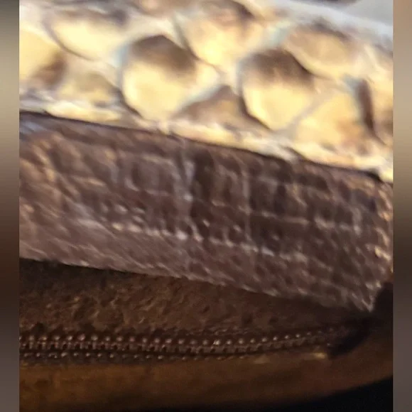 LUXURY PYTHON SNAKESKIN NANCY GONZALES BASKETWEAVE VELVET CLASSIC PURSE TOTE BAG - Picture 7 of 14